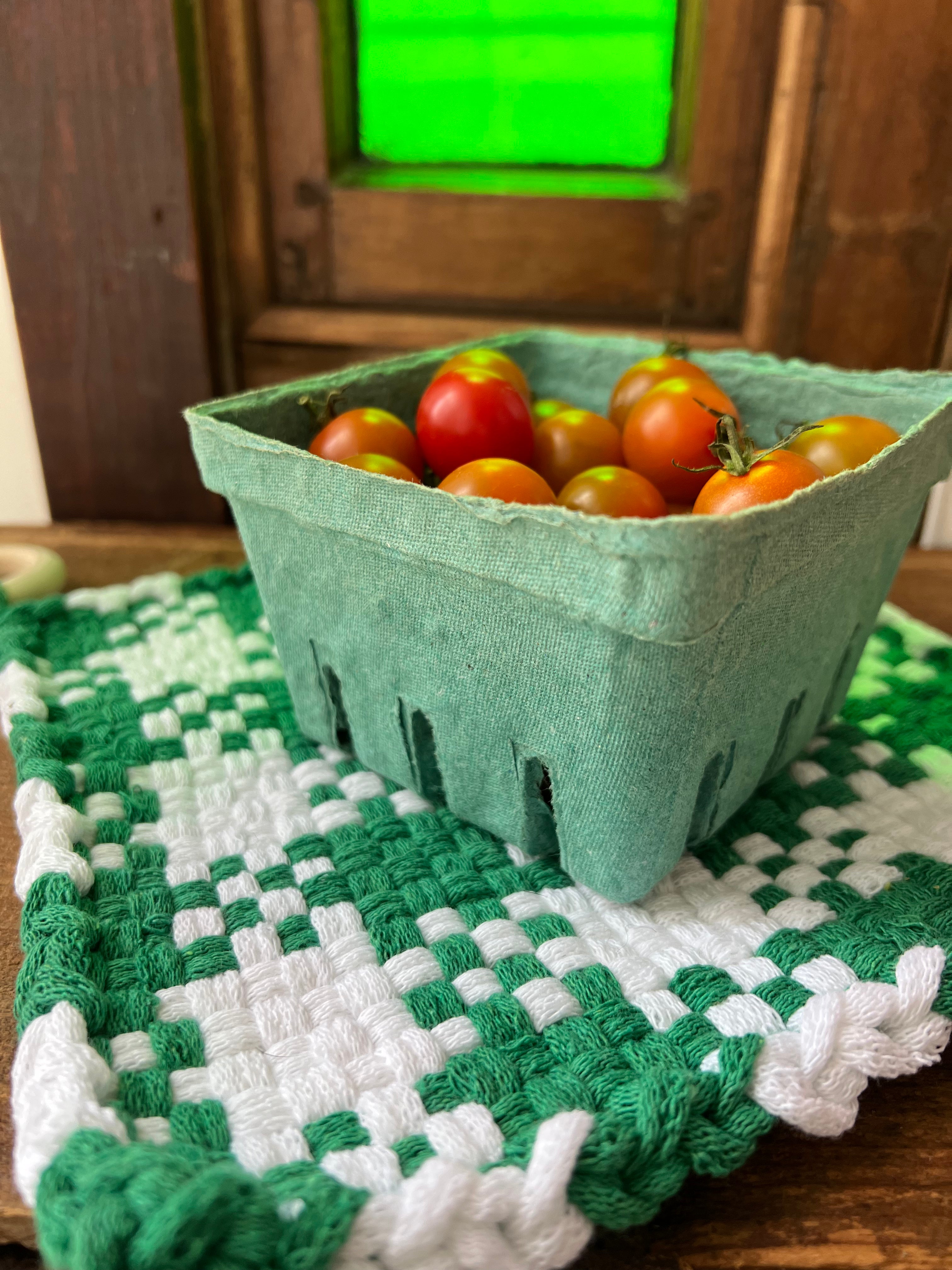 green + white checkerboard